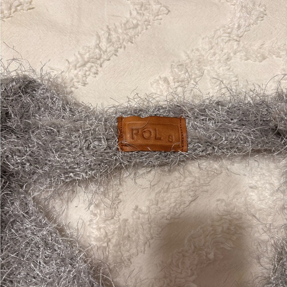 POL Soft Gray Eyelash Fuzzy Cardigan - Picture 6 of 7